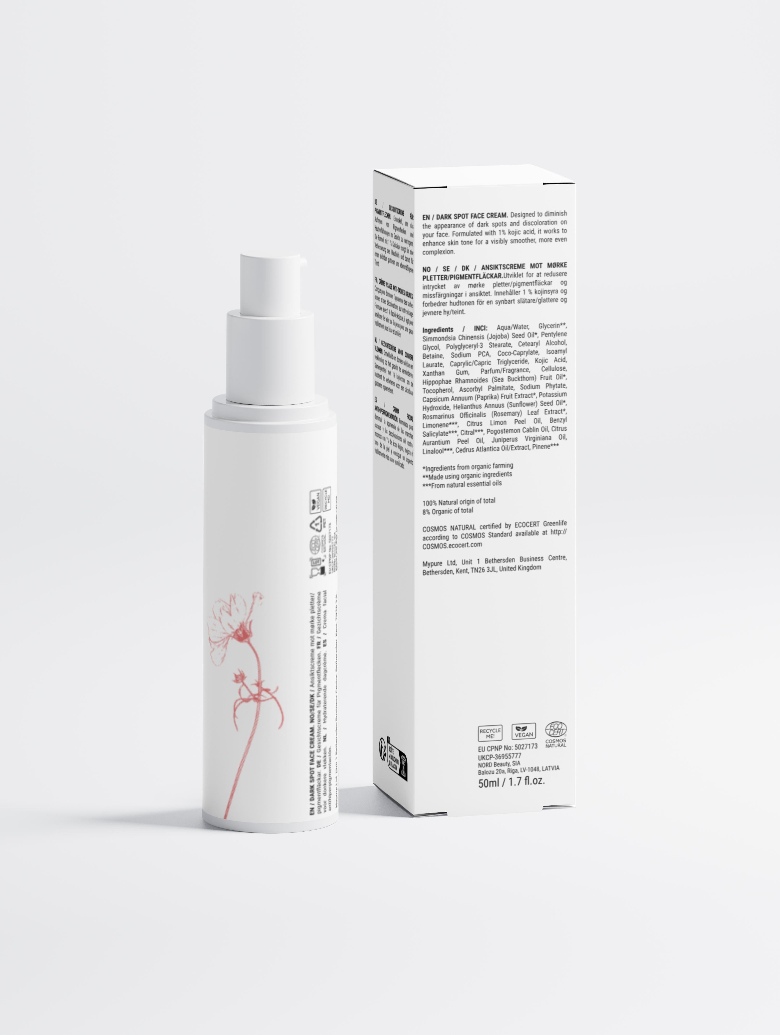 Dark Spot Face Cream with Kojic Acid